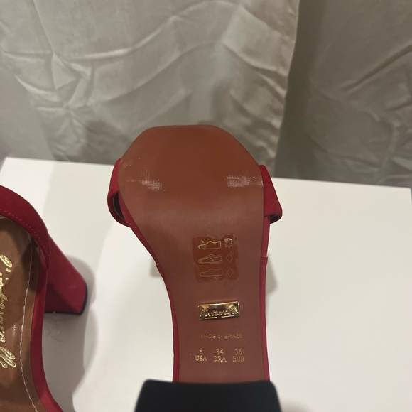 Intervalle high heels red sandals - Picture 3 of 4